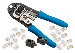 Modular Plug Tool Kit, RJ-45 and RJ-11