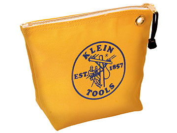 Consumable Zipper Bag, Yellow Canvas, 10" x 8"