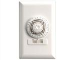 125V SPST 15A 1875W , 24 HR IN-WALL TIMER WHITE
